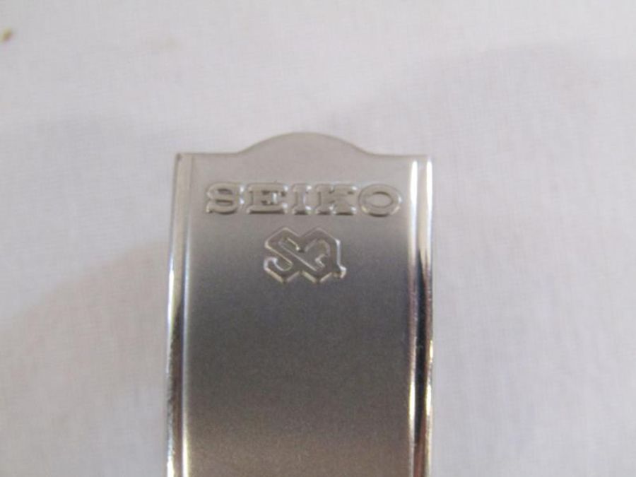 Boxed Seiko chronograph Sports 100 gents watch - Image 4 of 6