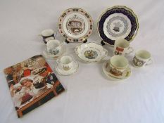 Coronation ware includes Lynton Porcelain Chatsworth cup, Royal Worcester, Coalport, Royal Crown