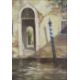 Framed oil on board of Venice waterway - signed Simon Chalk - approx. 55cm x 45cm includes frame - Image 1 of 4