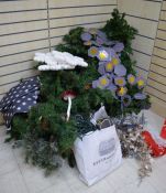 *Large quantity of Christmas garlands, lights etc.