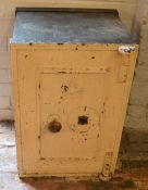 Late 19th/ early 20th century Phillips & Son safe (locked without a key) Ht 71cm W 48cm D 44cm