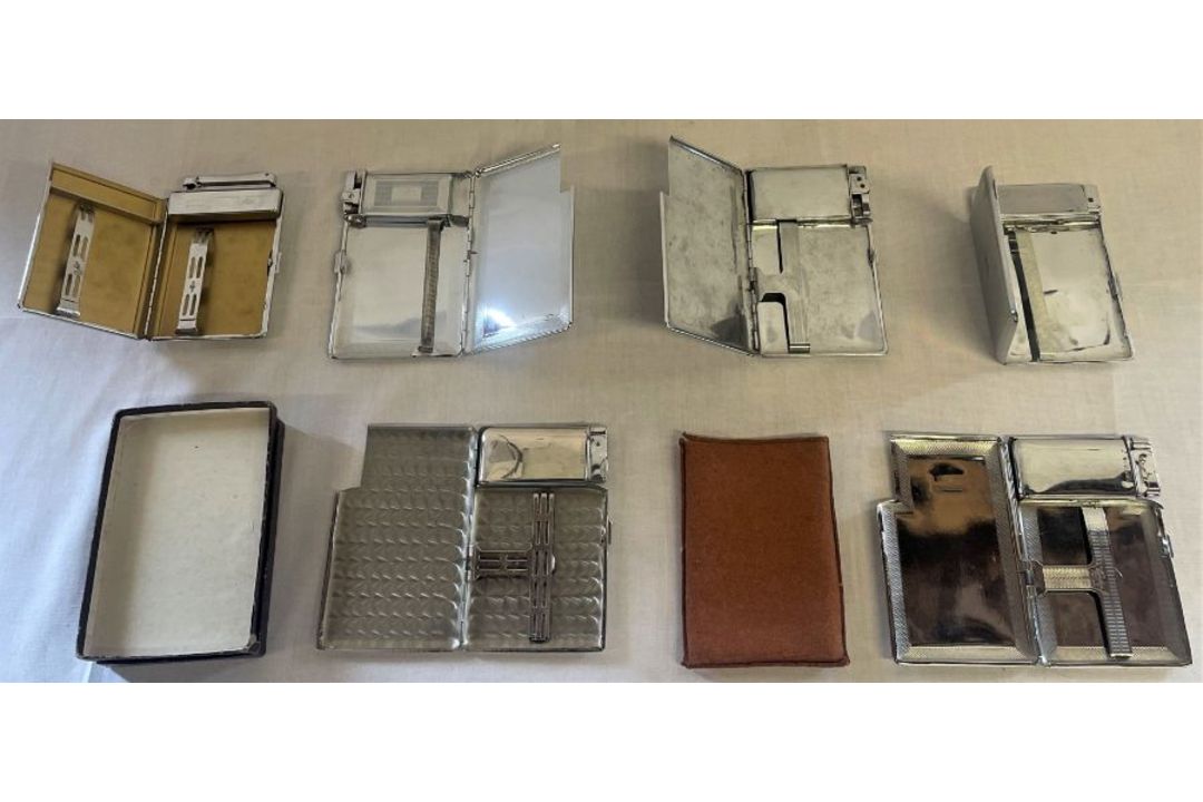 Selection of various cigarette cases with integral lighters includes some with engraving - Image 2 of 2