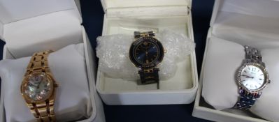 3 x quartz ladies wristwatches: Accurist, Pulsar &  Michel Herbelin 