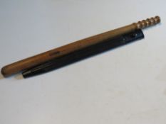 A vintage Police baton with an SMLE 1907 Pattern scabbard.