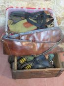 A quantity of assorted militaria inc; Thompson drum magazine, Bren magazines, AK magazines,