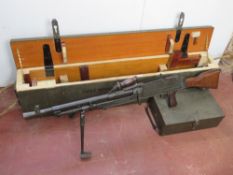 A deactivated Italian Breda Bren .