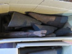 A quantity of assorted wooden rifle stocks, wooden grip and front furniture,