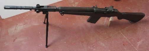 A deactivated Italian Beretta BM-59 7.62 NATO calibre rifle with sling.
