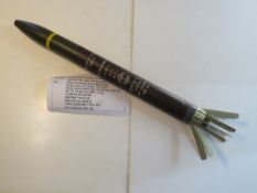An inert British type 25 68mm rocket with igniter type u95.
