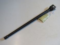 A deactivated WWII German MG42 barrel with certificate and bearing makers mark CYQ.