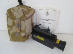 An SA80 LTLE Class 3B Laser system, British plates and mount, instruction manual,