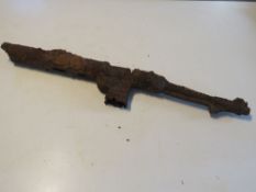 A Relic MP40 upper receiver. Found in the Kurland Pocket (Latvia).