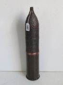An inert WWII Russian 7.62 heat shell, case dated 1938, with removable fuse.