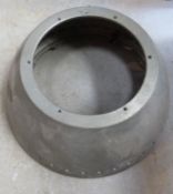 A cowling for an aeroplane engine approx 57.5cm largest diameter.