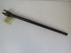 A deactivated MG42 barrel with indistinct makers mark. With certificate.