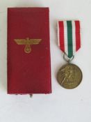 A cased Third Reich Memel medal for the 1939 German occupation of the Memel District.