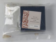 A 22ct gold proof half sovereign in original sealed Royal Mint presentation packaging,