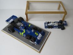 A fine scale model of a Elf Tyrell six wheel forumla one racing car, c1969,