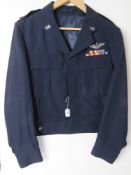A US Airforce Officers short jacket with Major rank medal bars.