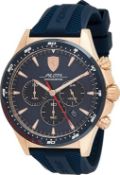 A Scuderia Ferrari Pilota Chronograph quartz wristwatch on back silicone bracelet,
