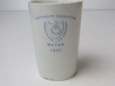 An 1897 Queen Victoria Diamond Jubilee beaker,