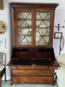 A fine 19thC mahogany bureau bookcase.