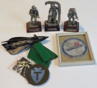 A quantity of assorted militaria inc Par