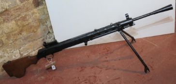 A deactivated Polish DP 7.62mm light mac