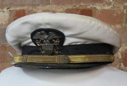 A WWII US Lieutenant Commander Navy Cap,