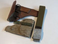 A Tokarev holster with magazine and clea