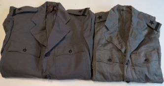 A US Army Tunic and a US Army Jacket.
