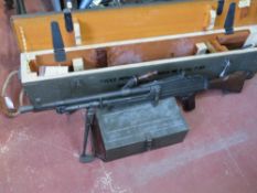 A deactivated Italian Breda Bren .30-06