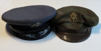 A US Air Force officers cap bearing name