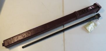 A deactivated Maxim MG08 barrel in case