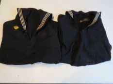 Two WWII US Navy Jackets, one bearing la