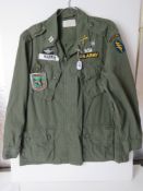 A US Army Airborne Combat tropical coat,