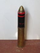 An inert WWI British 18pr shell, dated 1