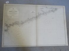 Navigational chart; engraved by J & C Walker, new edition published 1919,