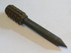 An inert Soviet PMR-2 stick mine.