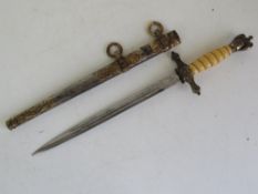 A WWII German Naval Officer's dagger by WKC.