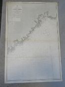 Navigational chart; engraved by J & C Walker, new edition published 9th Jan 1915,