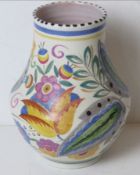 A mid century Poole Pottery vase.
