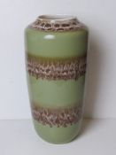 A mid century German style large umbrella stand vase, chip to rim.
