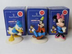 The Mickey Mouse Collection by Royal Doulton being 70 Years of Mickey Mouse Edition, Donald Duck,