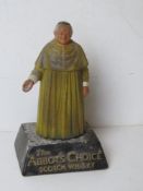 Breweriana; a mid 20th century Abbots CHoice Scotch Whisky composite advertising figurine.