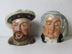 A Beswick Henry VIII toby jug together with a Beswick Judge toby jug.