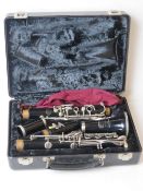 A Bundy Resonite clarinet in case