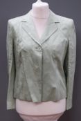 A 17% silk light green floral jacket by Alexon size 12.