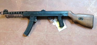 A deactivated Polish PPS-52 7.62mm sub machine gun.