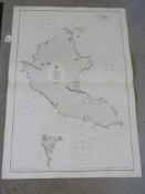 Navigational chart; engraved by J & C Walker, Small Corrections edition published 1923,